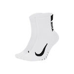 Vêtements Nike Nike Multiplier Chaussettes De Running Pack De 2 Unités-Blanc,Noir