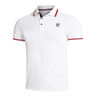 Core Button Piro Polo Hommes-Blanc,Rouge