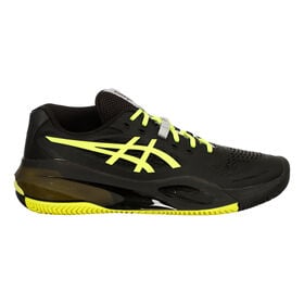Image de GEL-RESOLUTION X CLAY Chaussure terre battue Hommes-noir, jaunes fluo