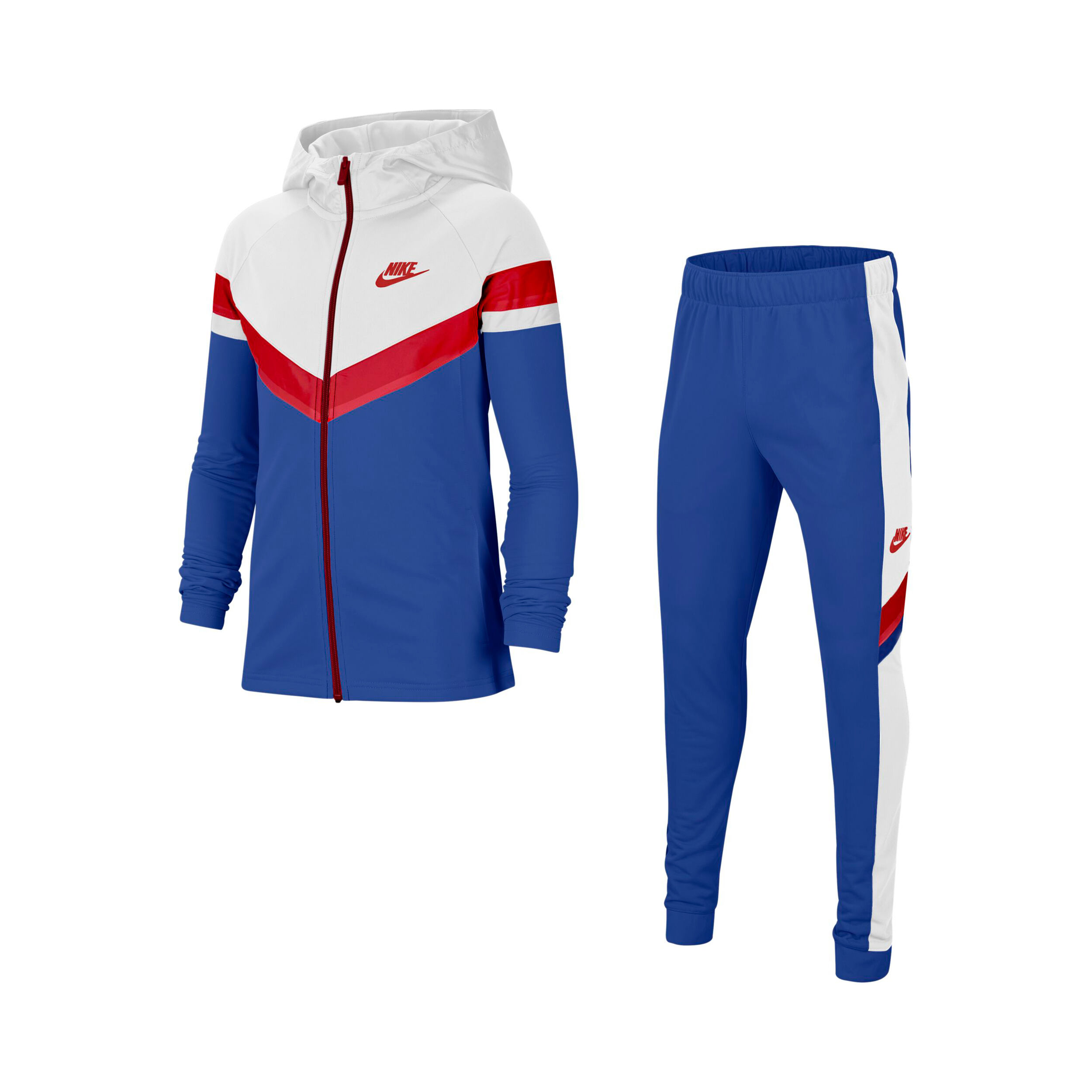 Survetement nike bleu et blanc online