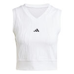 Vêtements adidas adidas Crop Pro Débardeur tank top Femmes - blanc, 