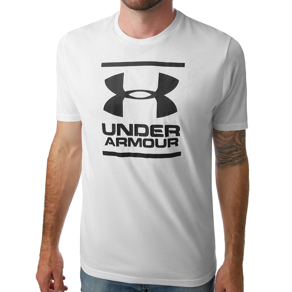 Under Armour GL Foundation T-shirt Hommes - Blanc , Noir