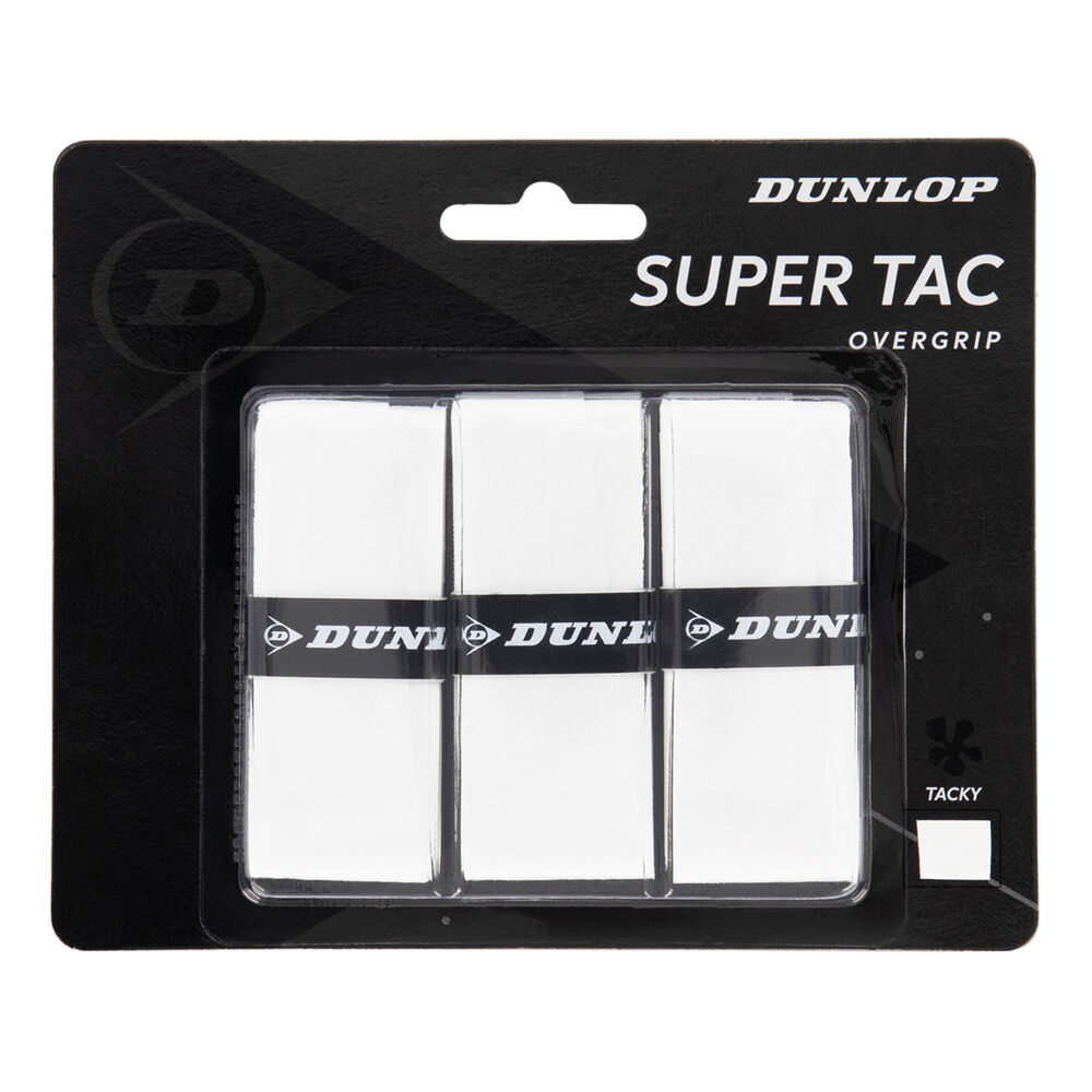 Dunlop Super Tac Pack De 3 - Blanc