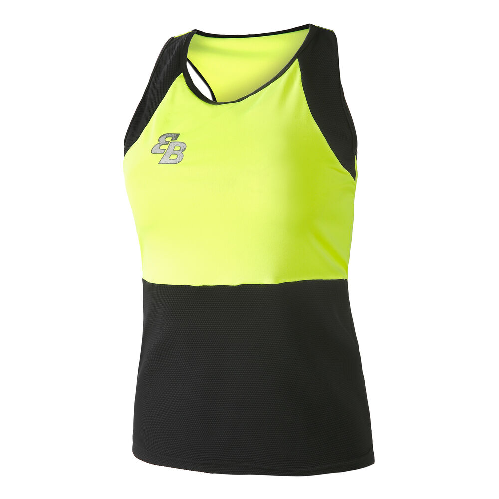 BB by Belen Berbel Boston Débardeur Tank Top Femmes - Noir , Jaunes Fluo
