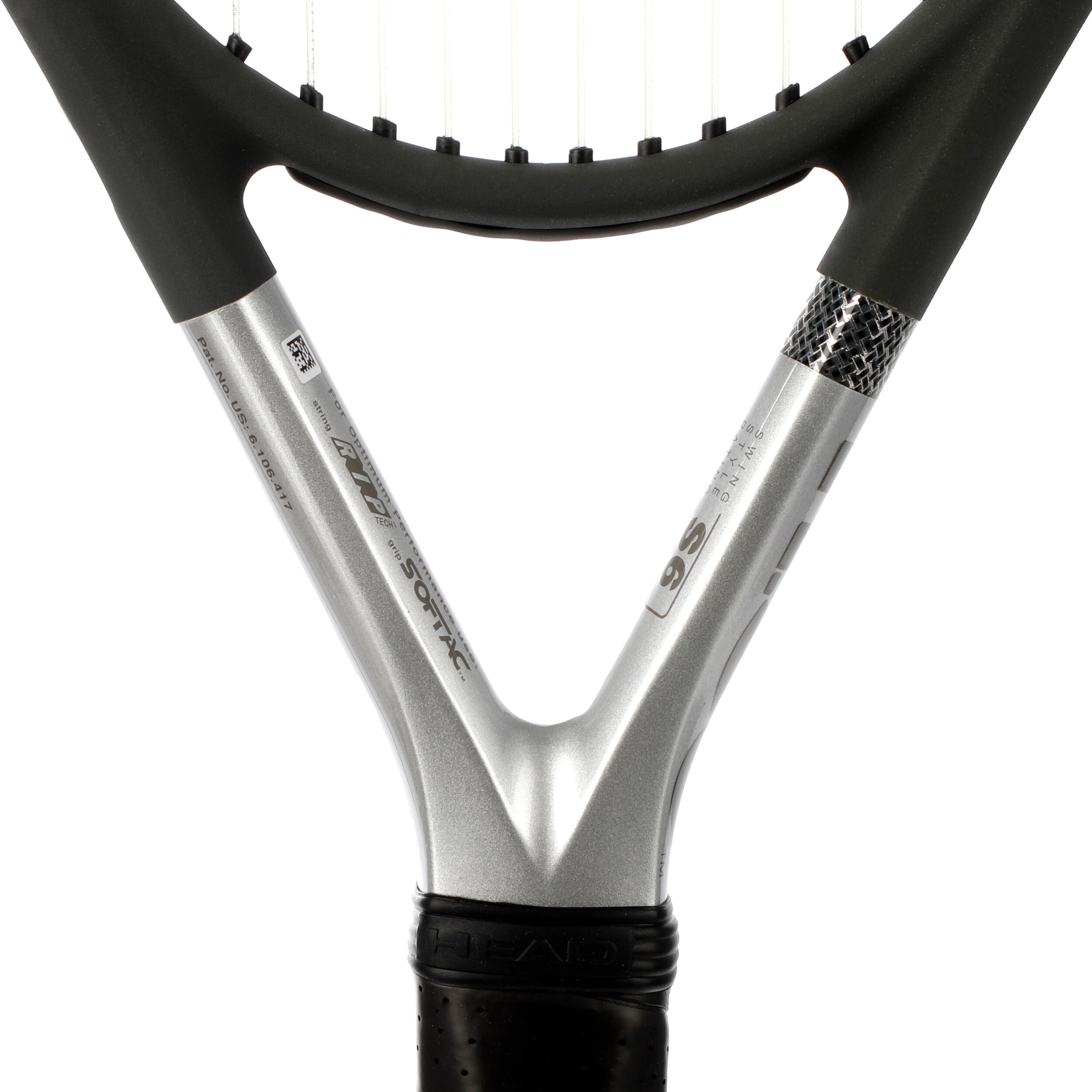 New HEAD Ti.S6 4-3/8 Grip-Cordée avec Housse de raquette de tennis 