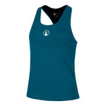 V&ecirc;tements Quiet Please Quiet Please Create Inside In D&eacute;bardeur Tank Top Femmes-Bleu Petrol, Blanc