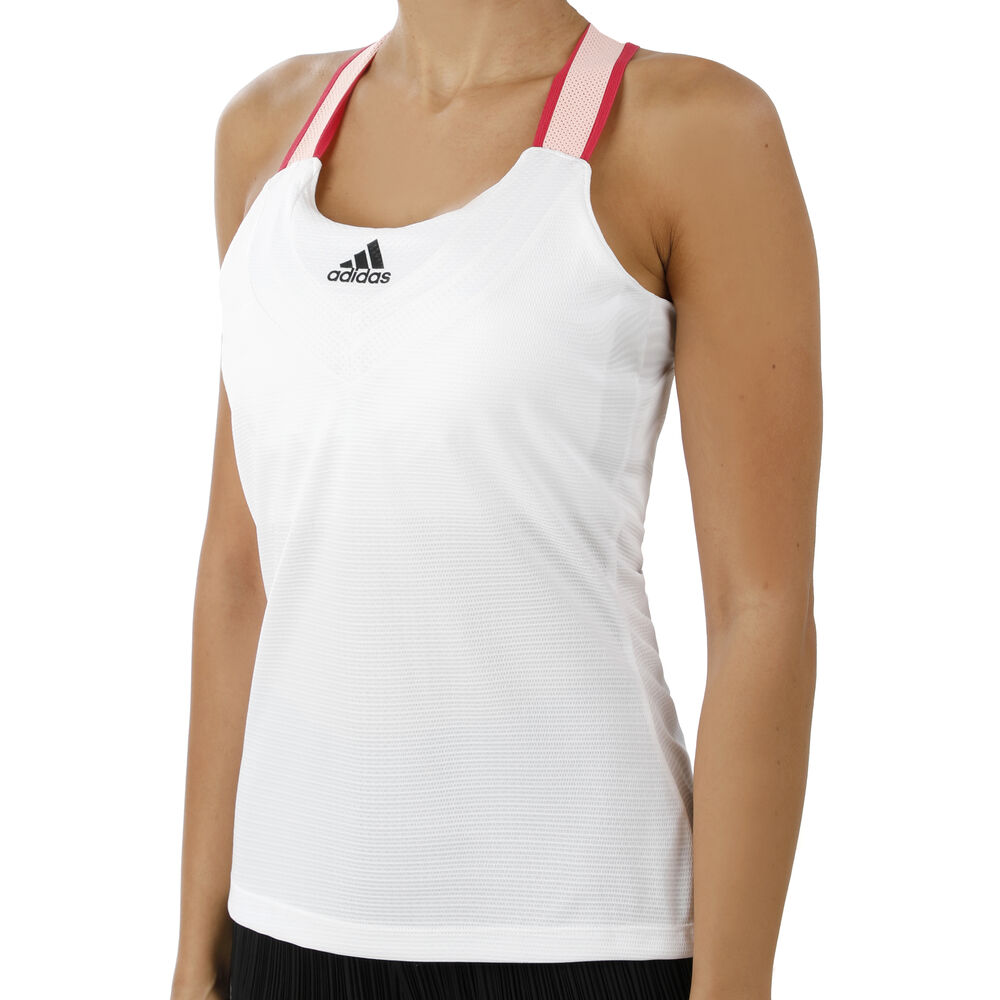 adidas Heat Ready Y- Débardeur Tank Top Femmes - Blanc , Rouge