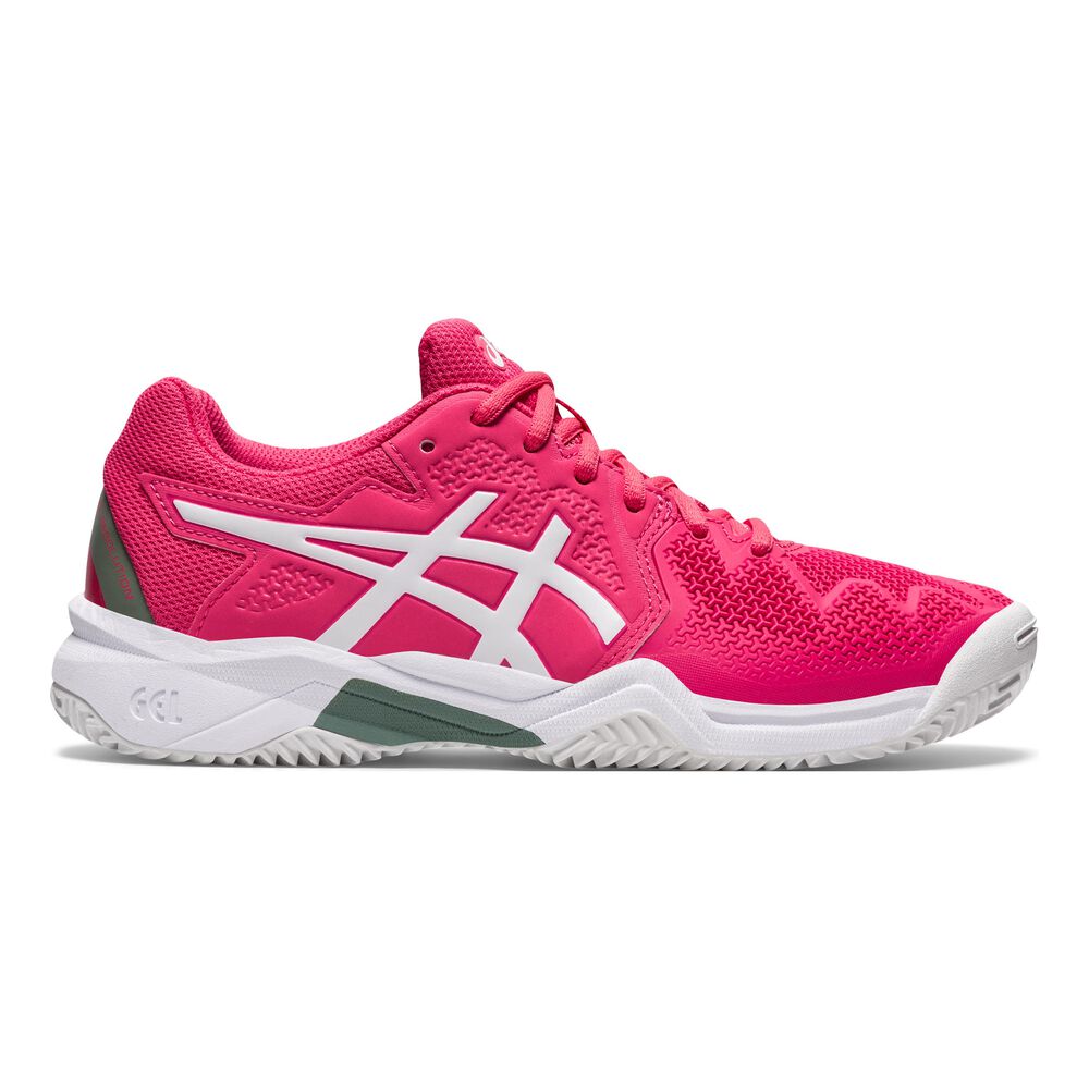 Asics Gel-Resolution 8 GS Clay Chaussure Terre Battue Enfants - Pink , Blanc