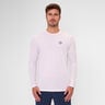 Crew Roundneck Haut Manches Longues Hommes-Blanc