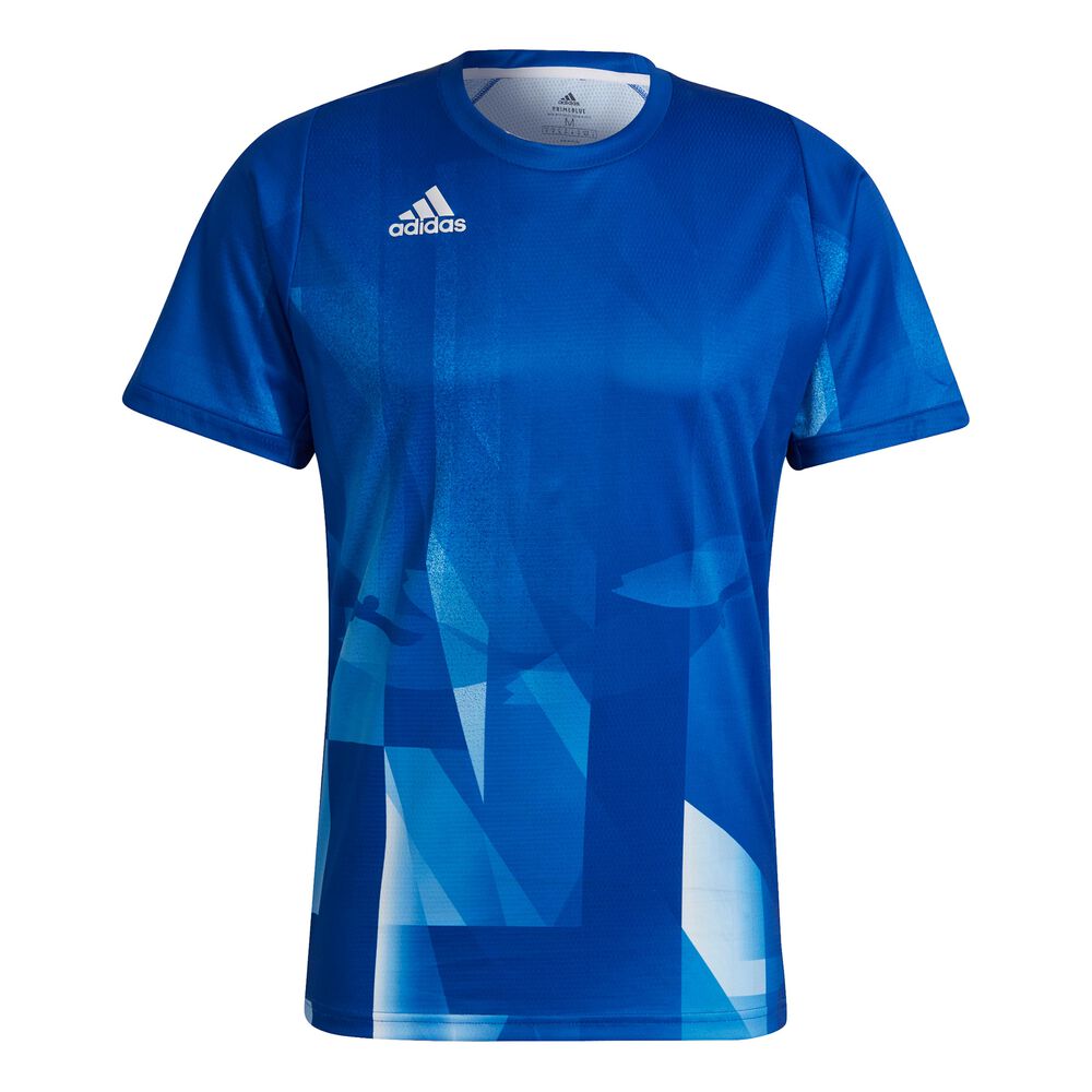 adidas Primeblue HeatReady T-shirt Hommes - Bleu , Blanc