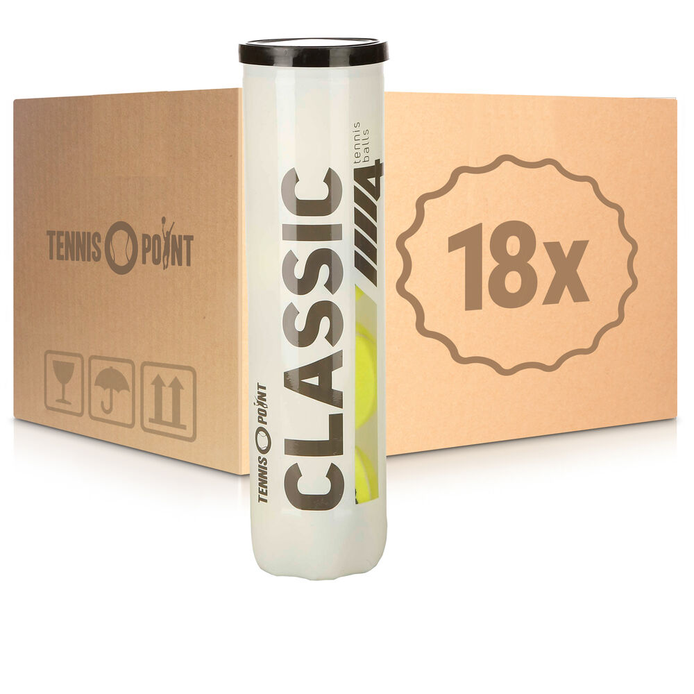 Tennis-Point Classic Tennisball 18 Tubes De 4 En Carton
