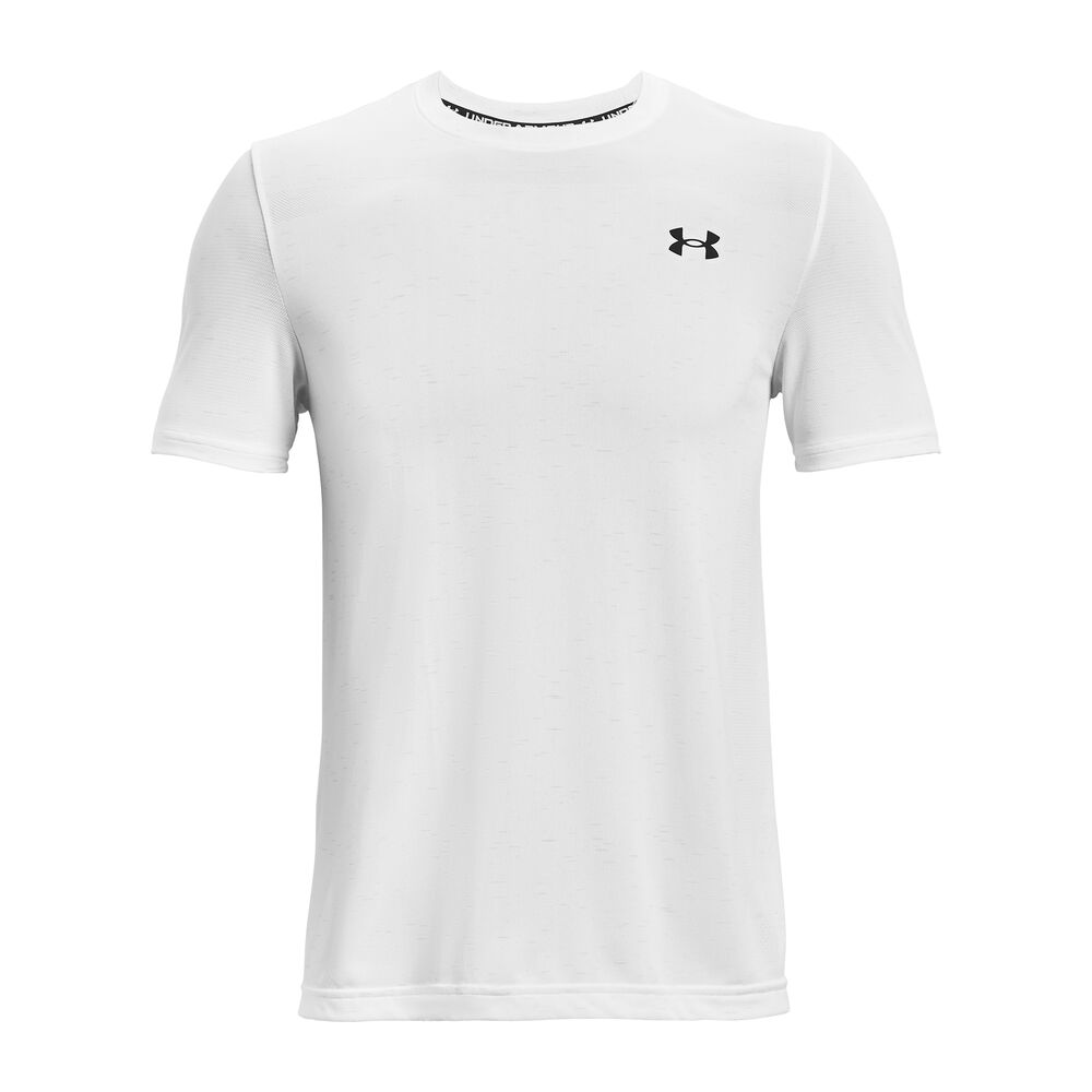 Under Armour Seamless T-shirt Hommes - Blanc , Noir