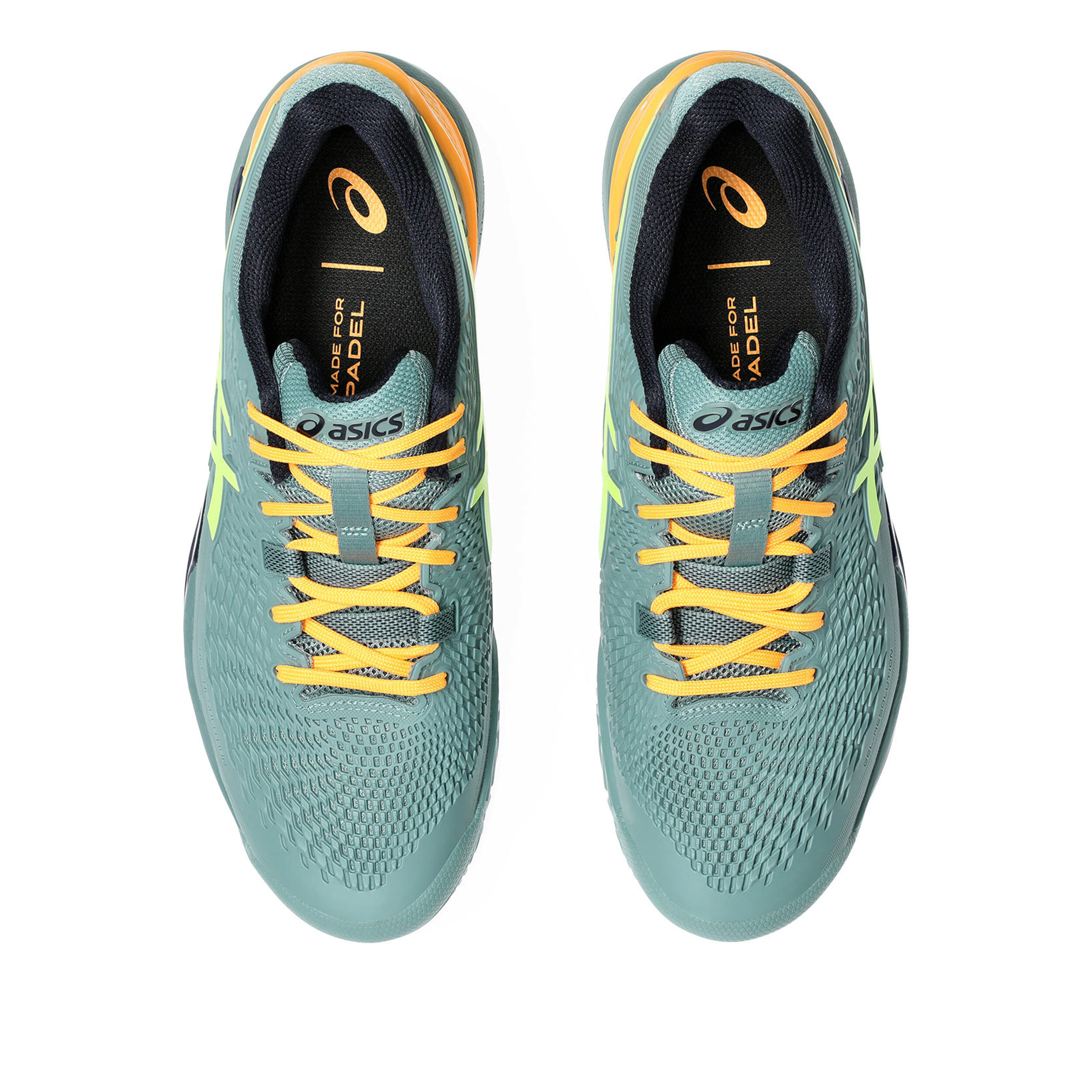 Asics bleu et jaune fluo shop