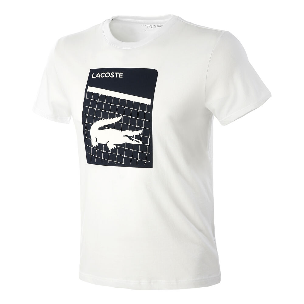 Lacoste T-shirt Hommes - Blanc , Bleu Foncé