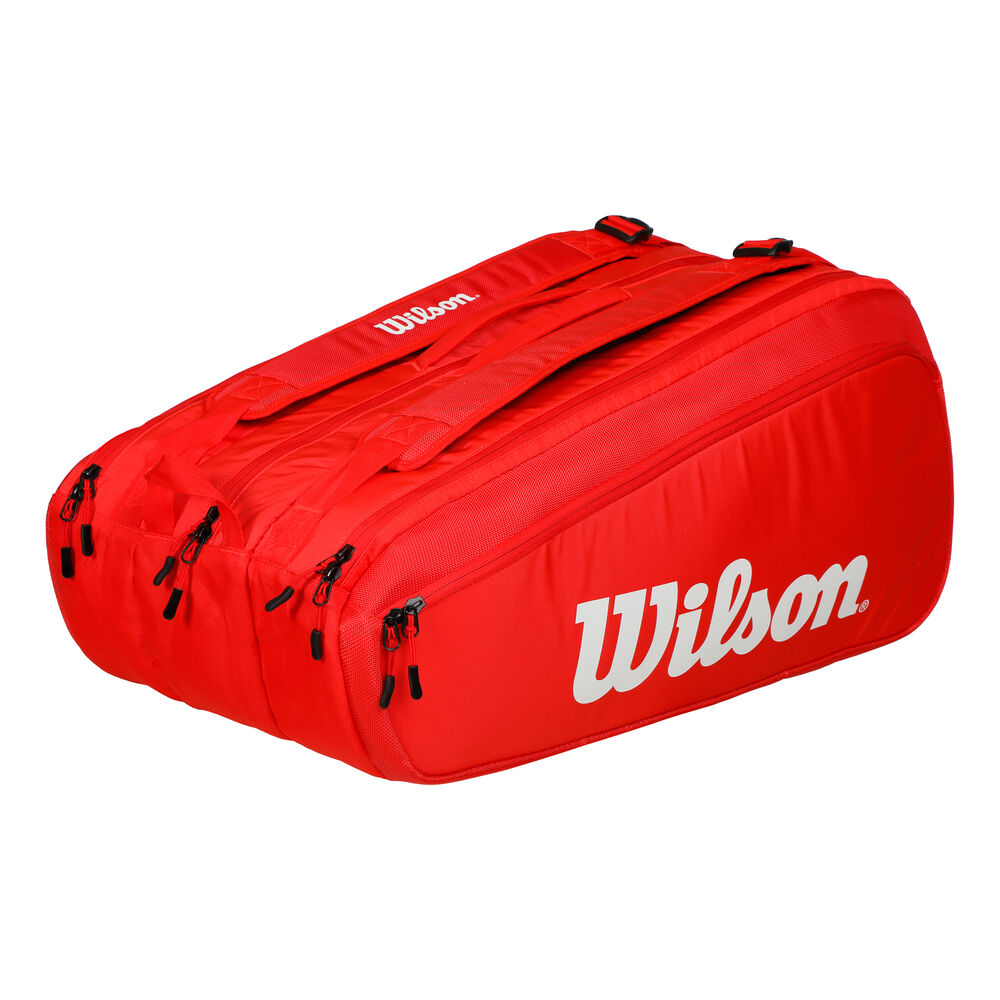 Wilson Super Tour Housse De Raquette Lot De 15 - Rouge , Blanc