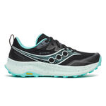 Chaussures de running Saucony Saucony Peregrine 16 GTX Chaussure trail Femmes-noir, bleu clair