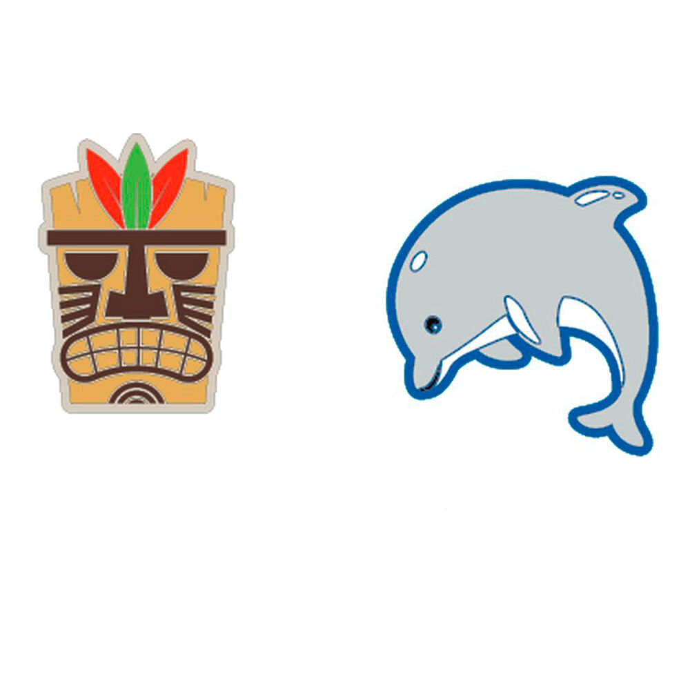 Gamma String Things Maske, Delfin Antivibrateur Conditionné Par Pack Deux - Gris , Bleu