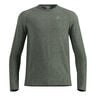 Essential Seamless Crew Neck Haut manches longues Hommes-vert olive