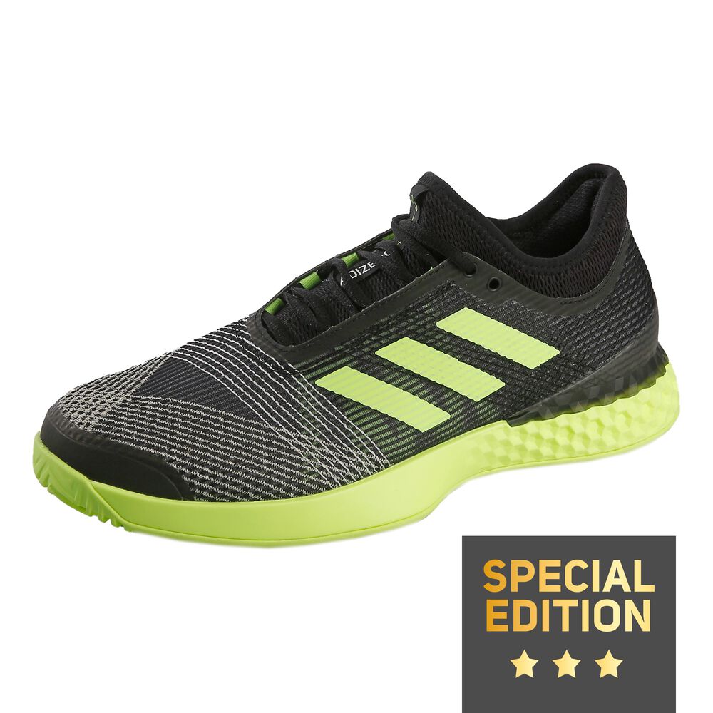 adidas Adizero Ubersonic 3 Chaussures Toutes Surfaces Edition Spéciale Hommes - Noir , Jaune Citron