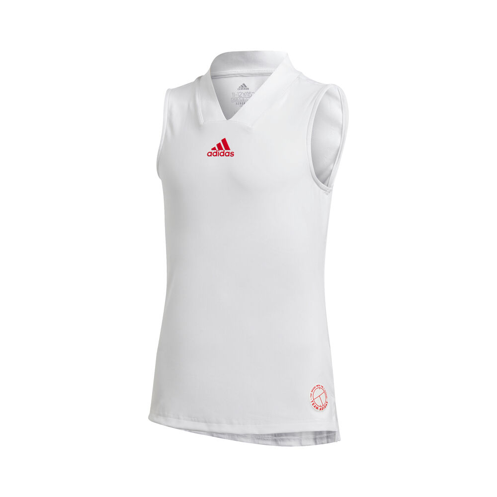 adidas Match Débardeur Tank Top Filles - Blanc , Rouge