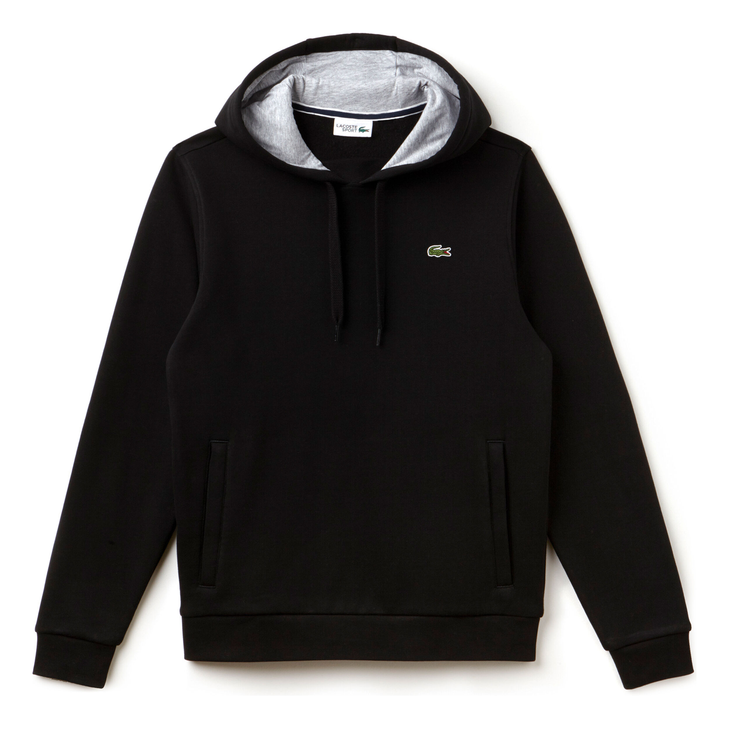 Buy Lacoste Sweat A Capuche Hommes Noir Gris Clair online Tennis Point FR