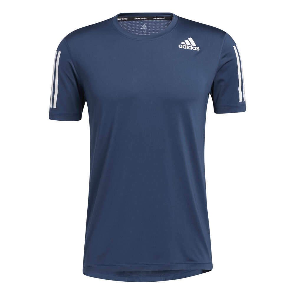 adidas 3-Stripes FTD T-shirt Hommes - Bleu Foncé , Blanc