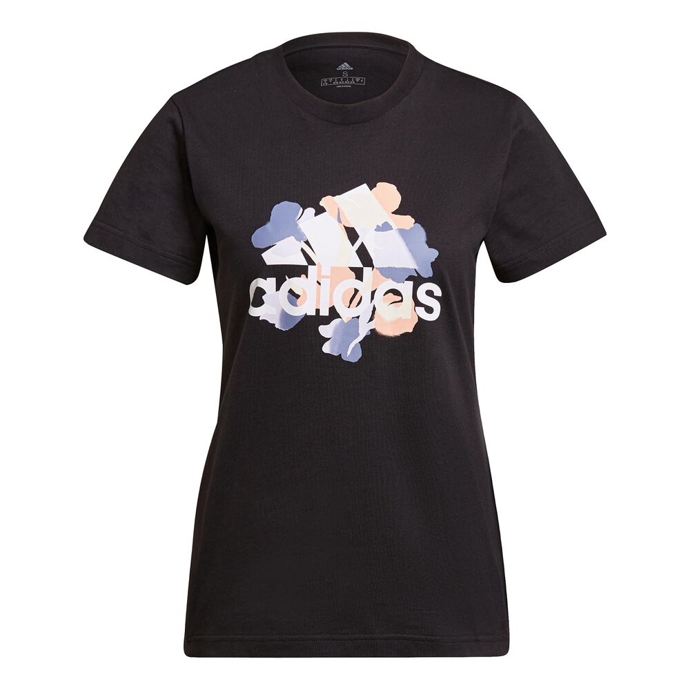 adidas Floral Graphic T-shirt Femmes - Noir , Multicouleur