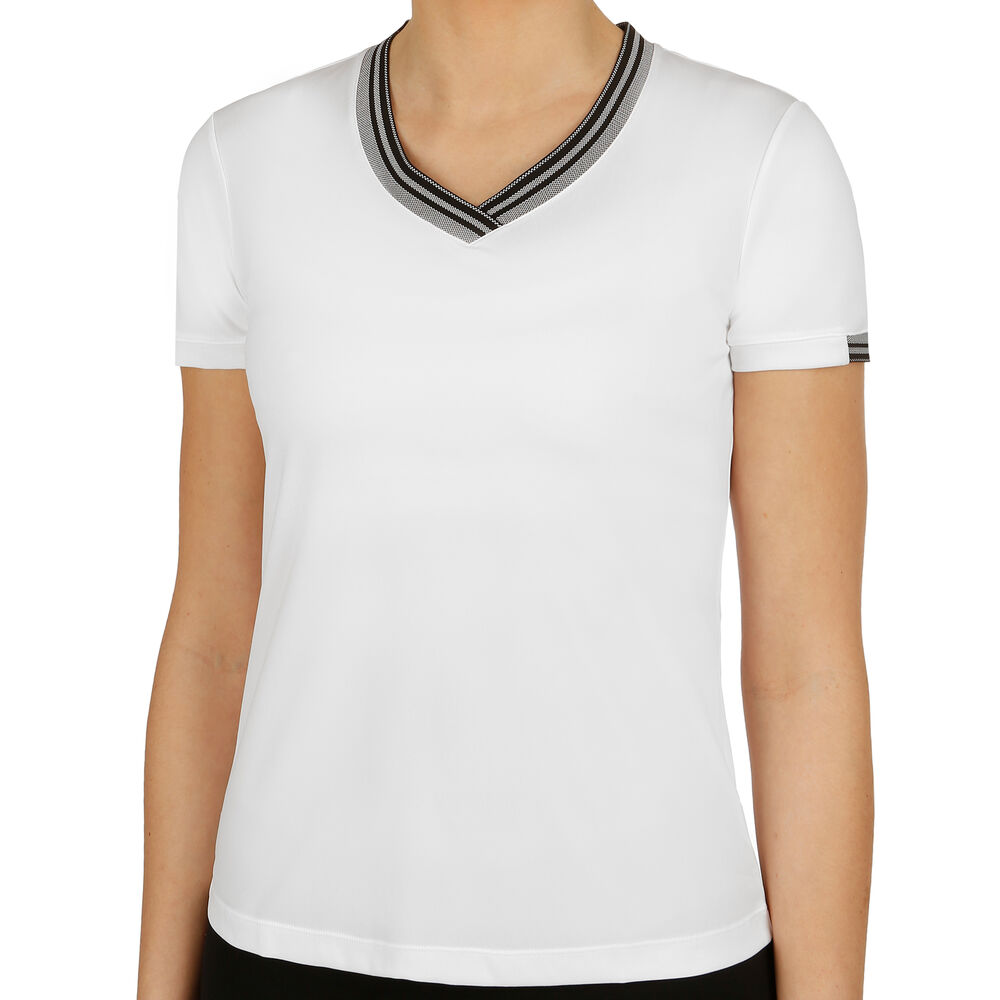 Wilson Team V-Neck T-shirt Femmes - Blanc , Noir
