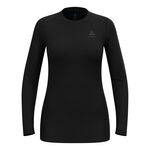 Vêtements Odlo Odlo Merino 160Crew Haut Manches Longues Femmes-Noir