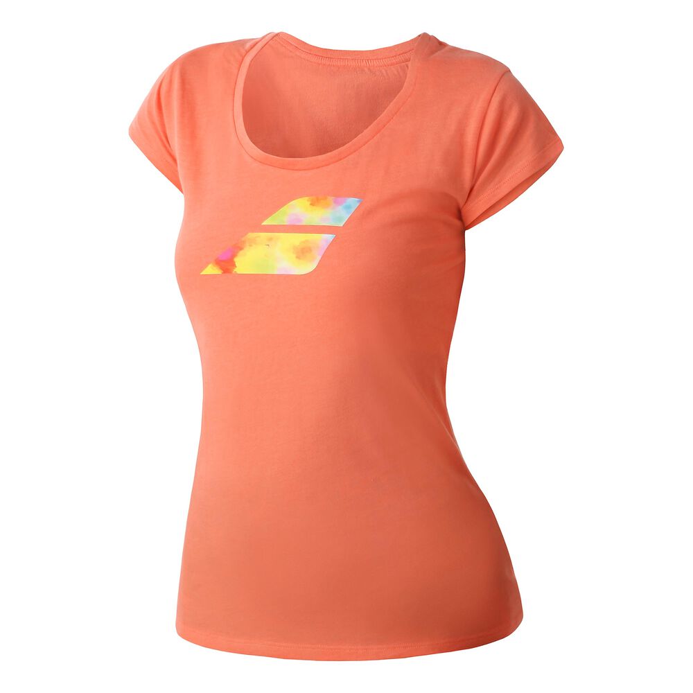 Babolat Exercise Big Flag T-shirt Femmes - Corail , Multicouleur