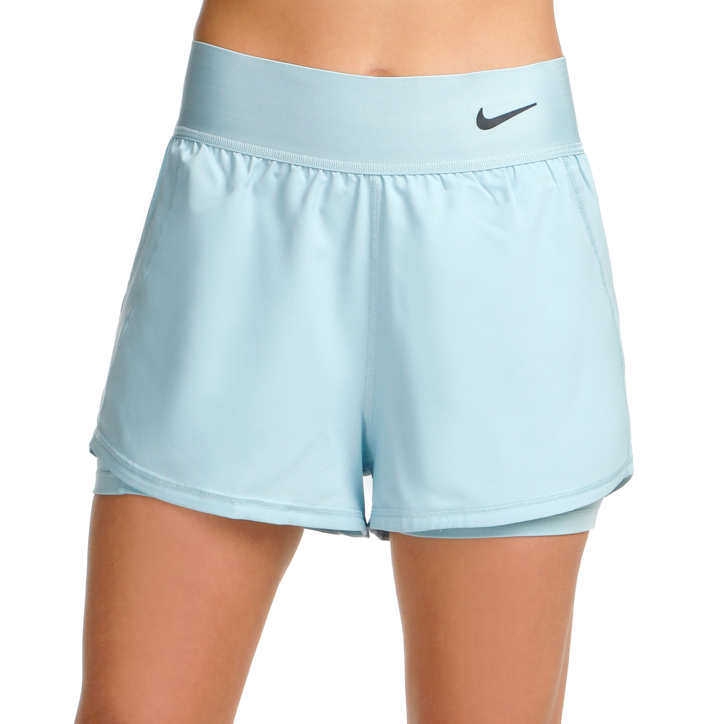 Buy Nike Dri Fit Advantage Court Shorts Femmes Bleu Clair online Tennis Point FR