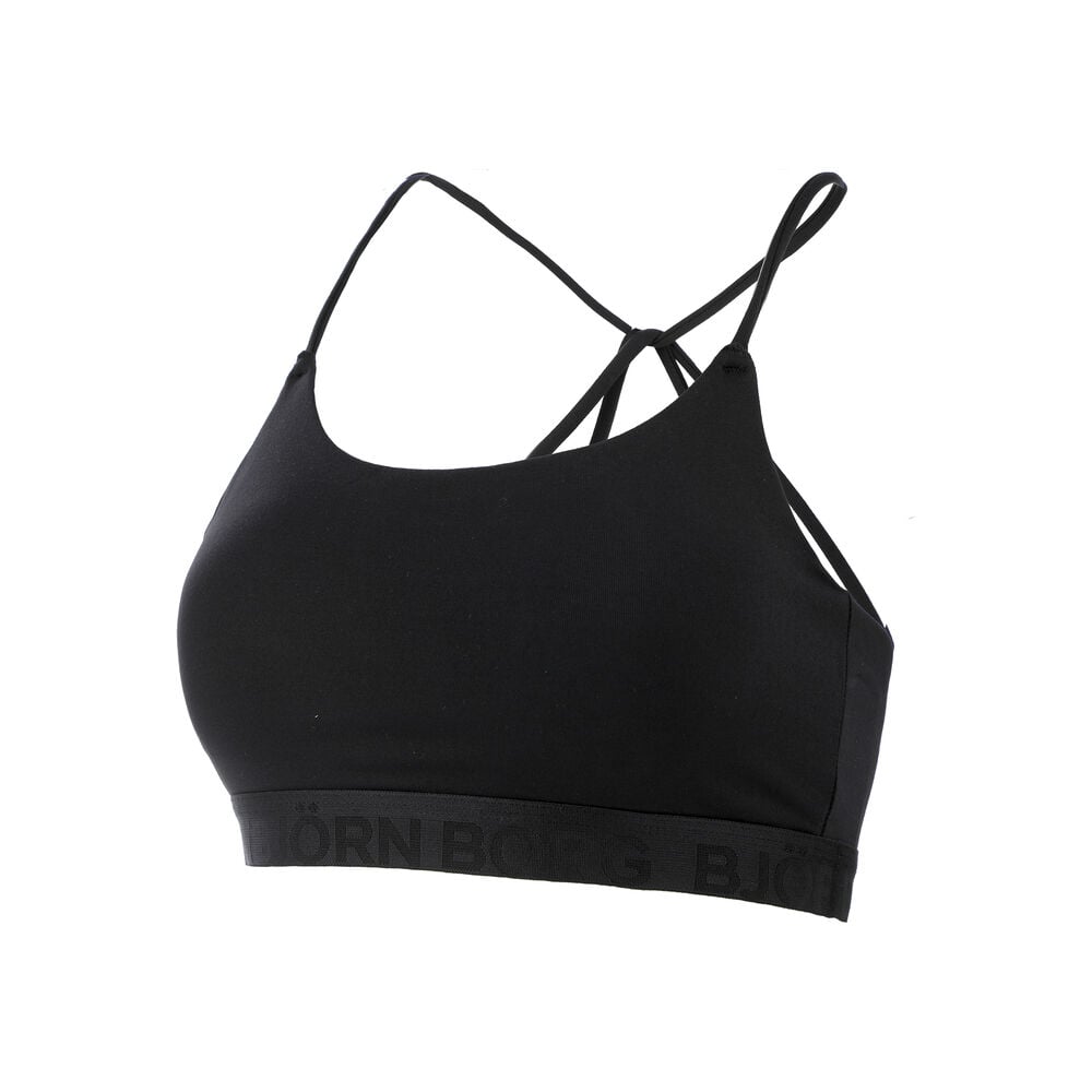 Björn Borg Solid Sahara Soft Soutien-gorge Sport Femmes - Noir , Noir Brillant