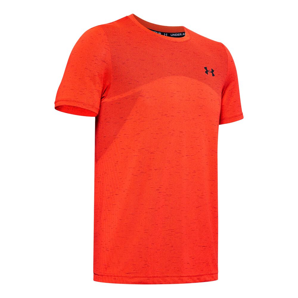 Under Armour Seamless T-shirt Hommes - Orange , Noir