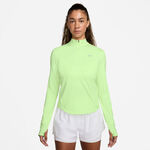 V&ecirc;tements Nike Nike Swift Half-Zip Longsleeve Maillot de course Femmes-jaune lemon