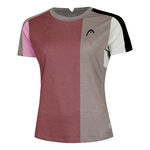 V&ecirc;tements HEAD HEAD Play Tech T-Shirt T-shirt Femmes-Ros&eacute;, Gris
