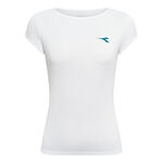 V&ecirc;tements de tennis Diadora Diadora Court T-shirt Femmes-blanc