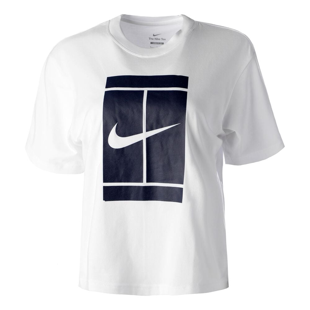 Nike Court Seasonal T-shirt Femmes - Blanc , Bleu