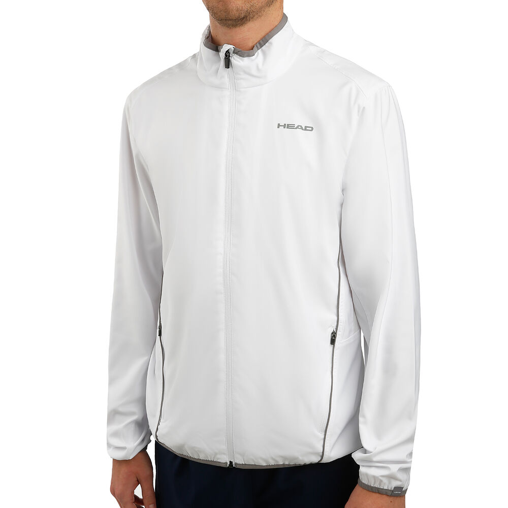 HEAD Club Veste De Survêtement Hommes - Blanc , Argent
