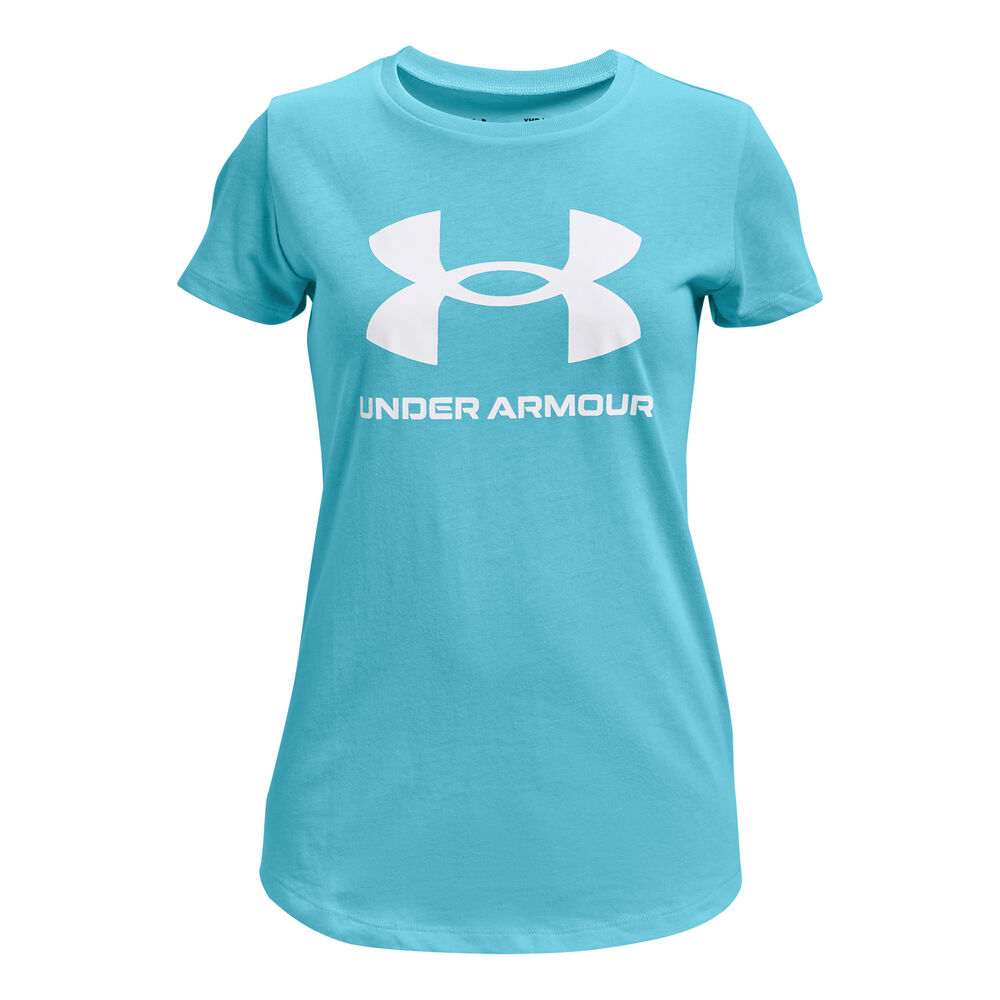 Under Armour Live Sportstyle Graphic T-shirt Filles - Bleu Clair , Blanc