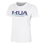 Vêtements Under Armour Under Armour UA Vintage Performance T-shirt Femmes-Blanc