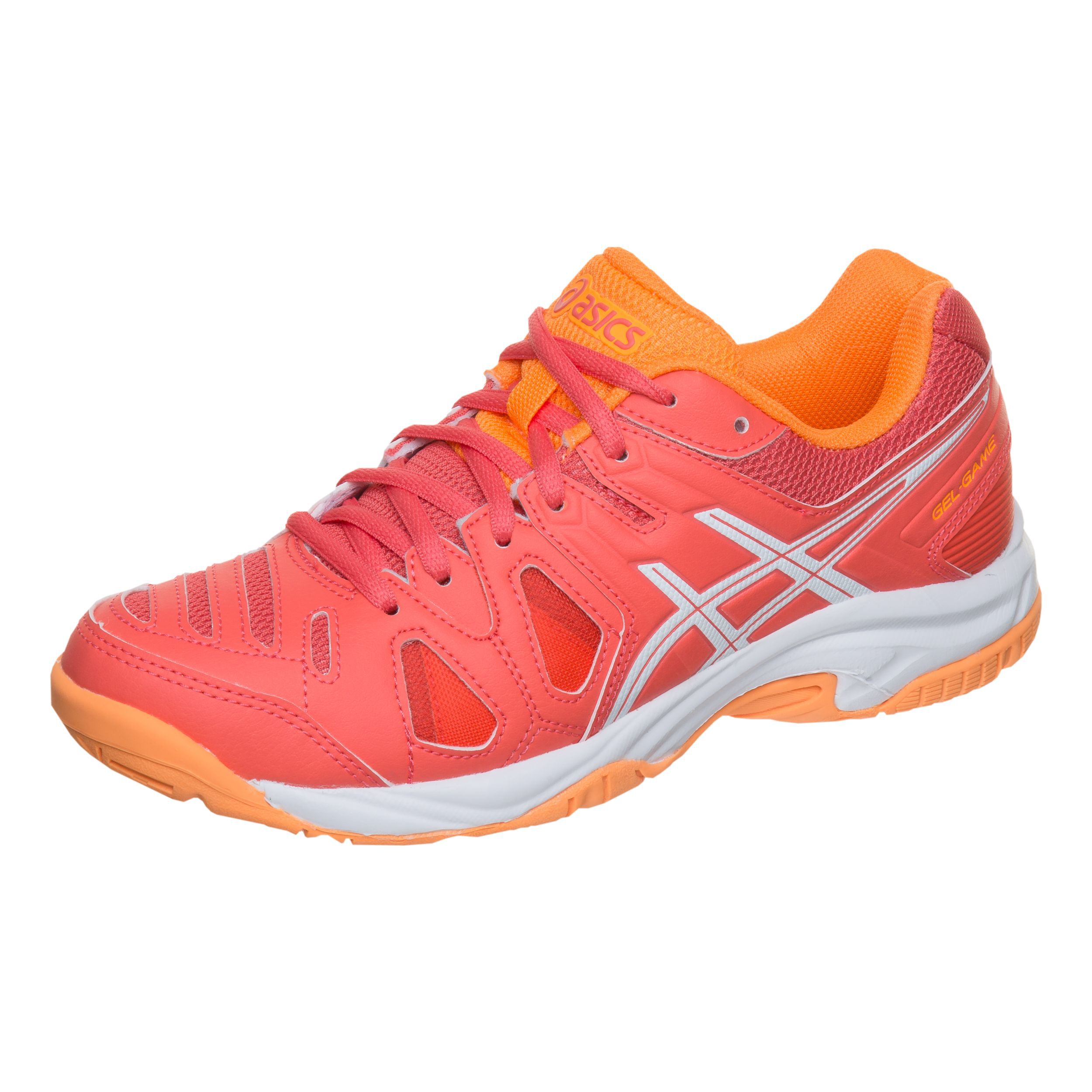 Gel Game 5 GS Chaussures Toutes Surfaces Enfants Corail Blanc