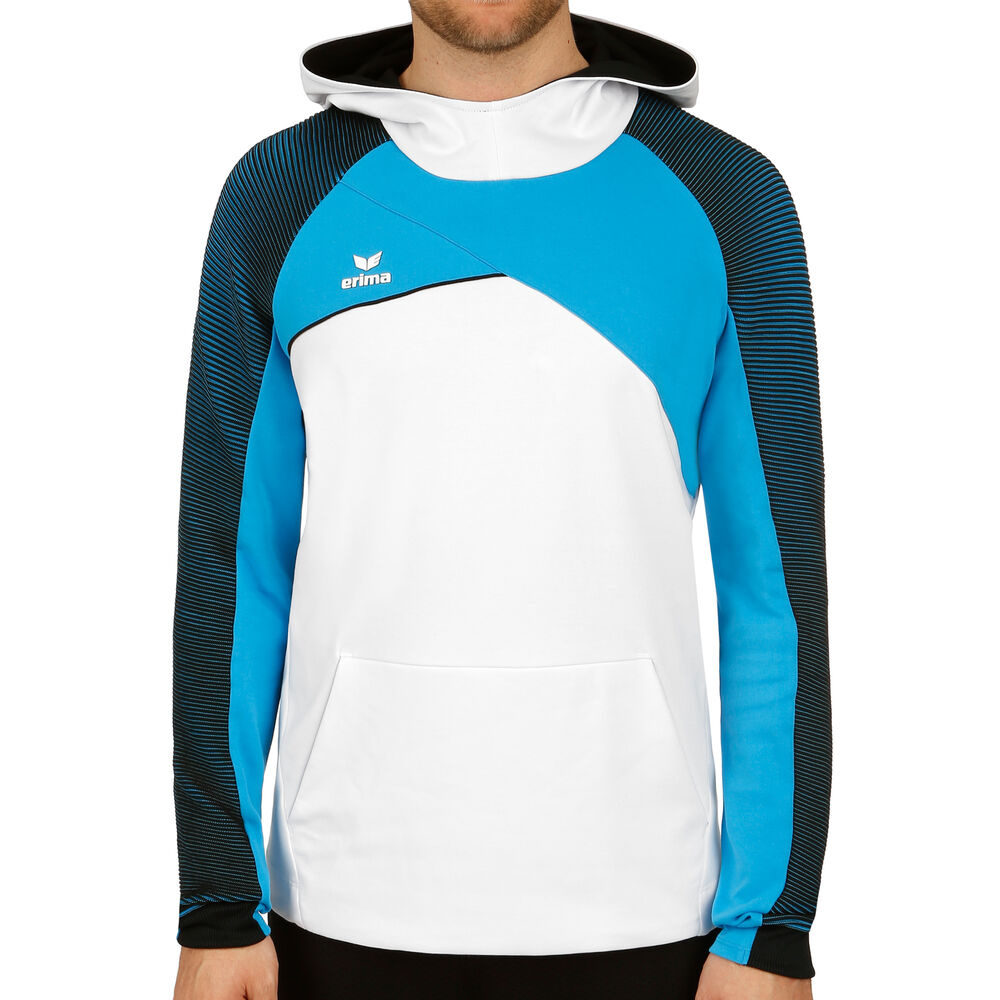 Erima Premium One 2.0 Sweat à Capuche Hommes - Blanc , Turquoise