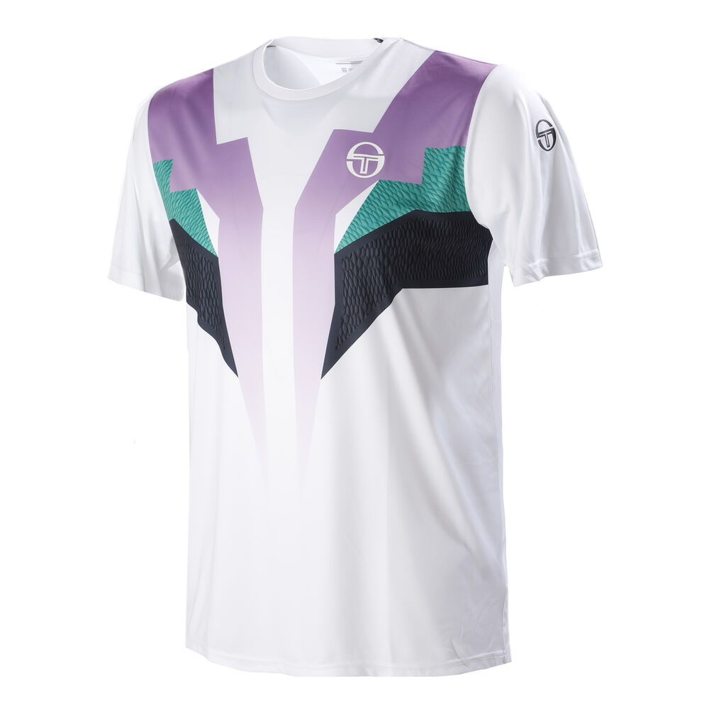 Sergio Tacchini Hawk T-shirt Hommes - Blanc , Vert Foncé