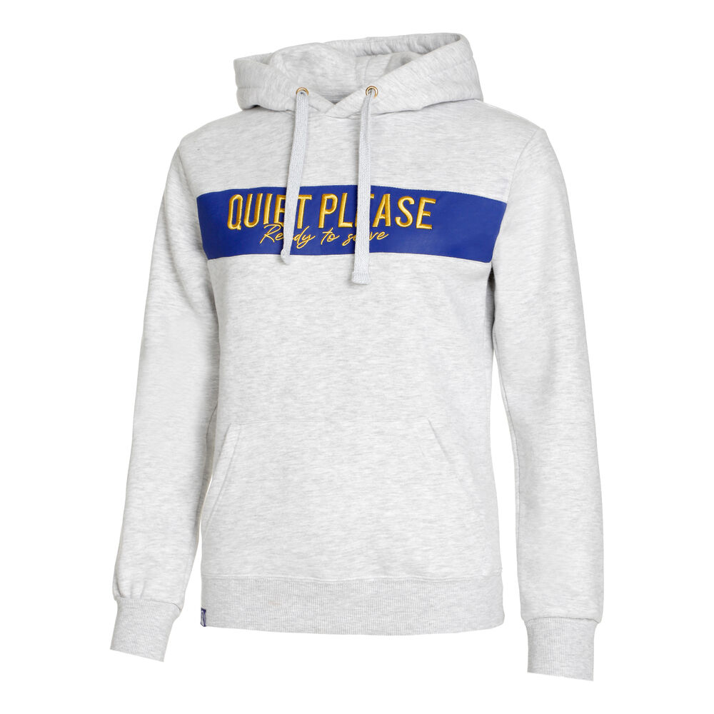 Quiet Please Retro Stripe Block Sweat À Capuche Femmes - Gris Clair , Bleu