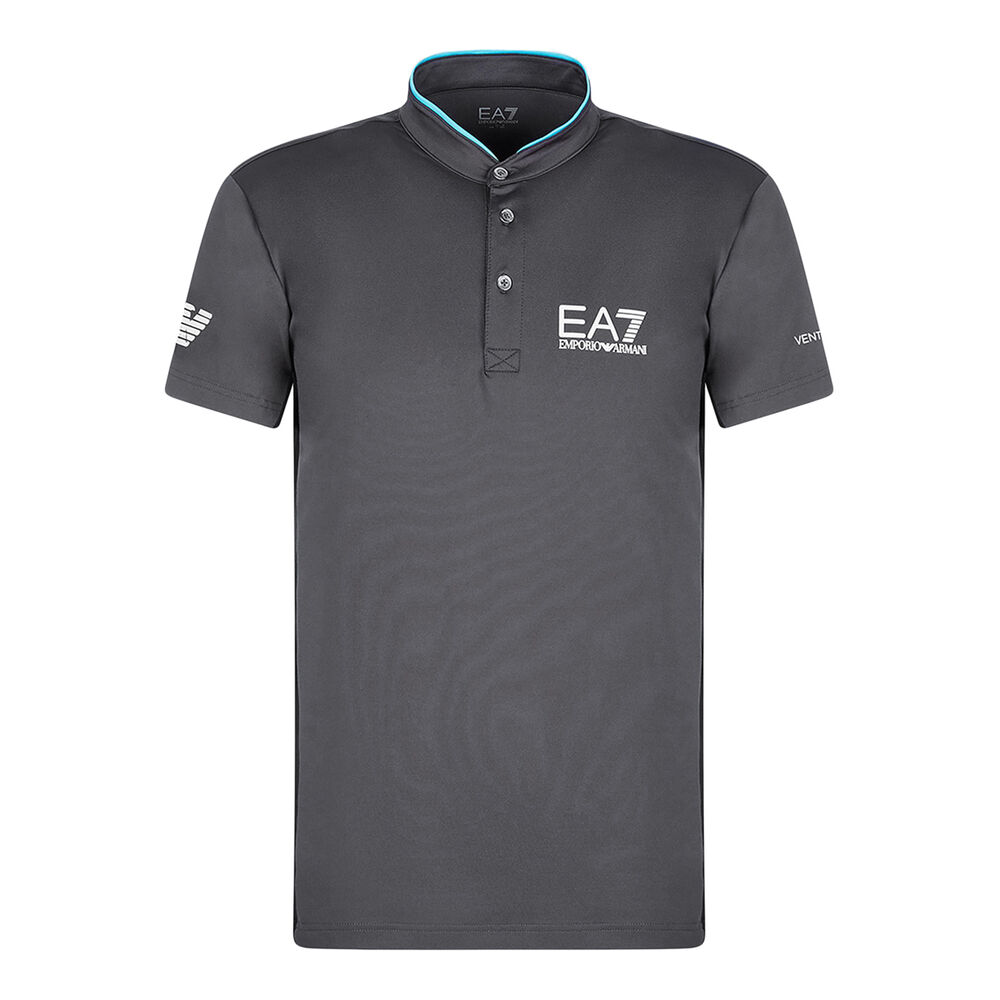 EA7 T-shirt Hommes - Gris Foncé, Turquoise