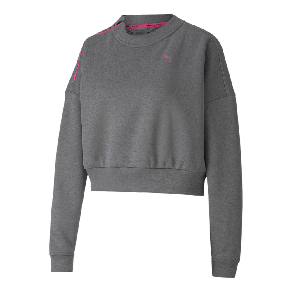 Puma Train Zip Crew Sweat-shirt Femmes - Gris , Pink