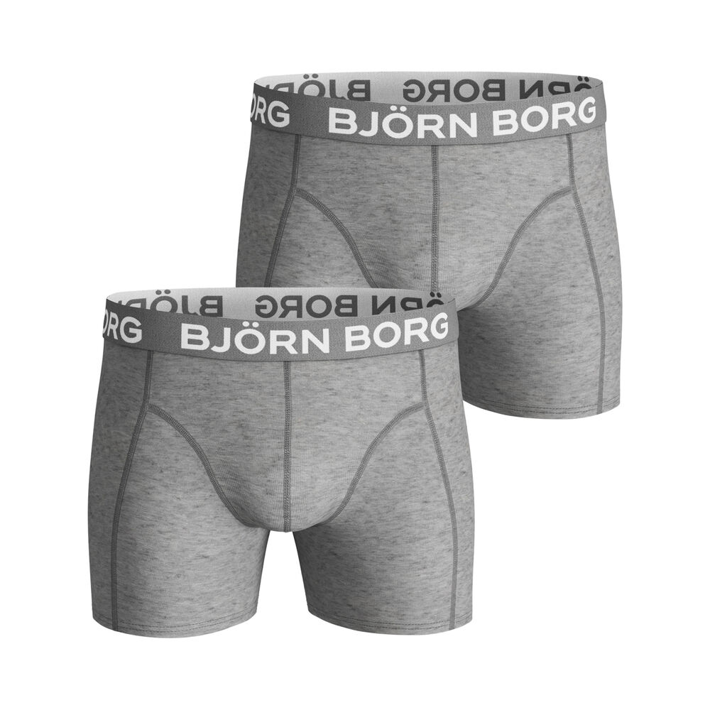 Björn Borg Sammy Caleçon Pack De 2 Unités Hommes - Gris Clair , Blanc