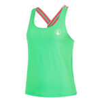 V&ecirc;tements de tennis Quiet Please Quiet Please Serve & Volley 2.0 D&eacute;bardeur tank top Femmes - vert, blanc