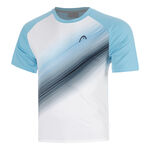 V&ecirc;tements de tennis HEAD HEAD Topspin T-shirt Hommes-bleu clair, blanc