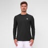 Crew Roundneck Haut Manches Longues Hommes-Noir
